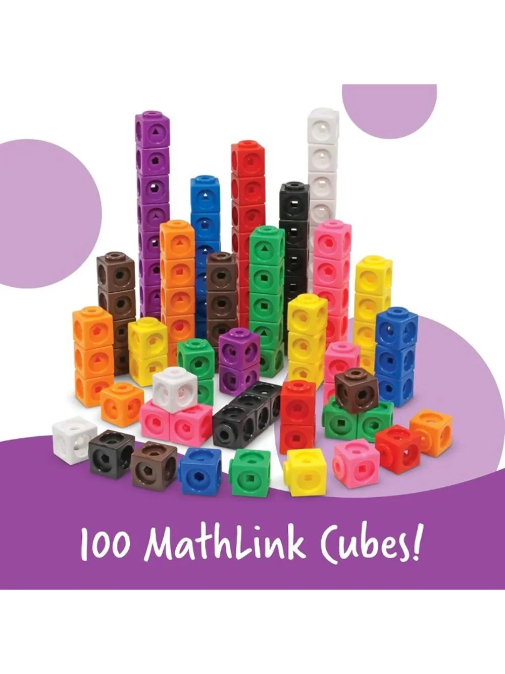 MathLink Cubes Activity Set - Educational Math Manipulatives for 1st Grade